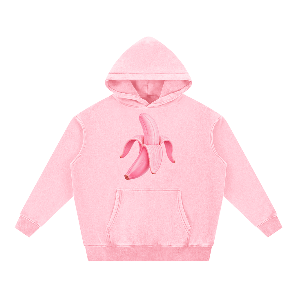 Snow Wash Fleece Oversize Hoodie
