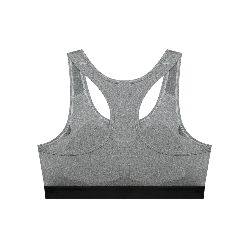 Black Women's Cropped Sports Bra