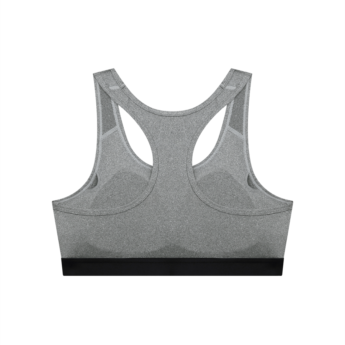 Black Women's Cropped Sports Bra