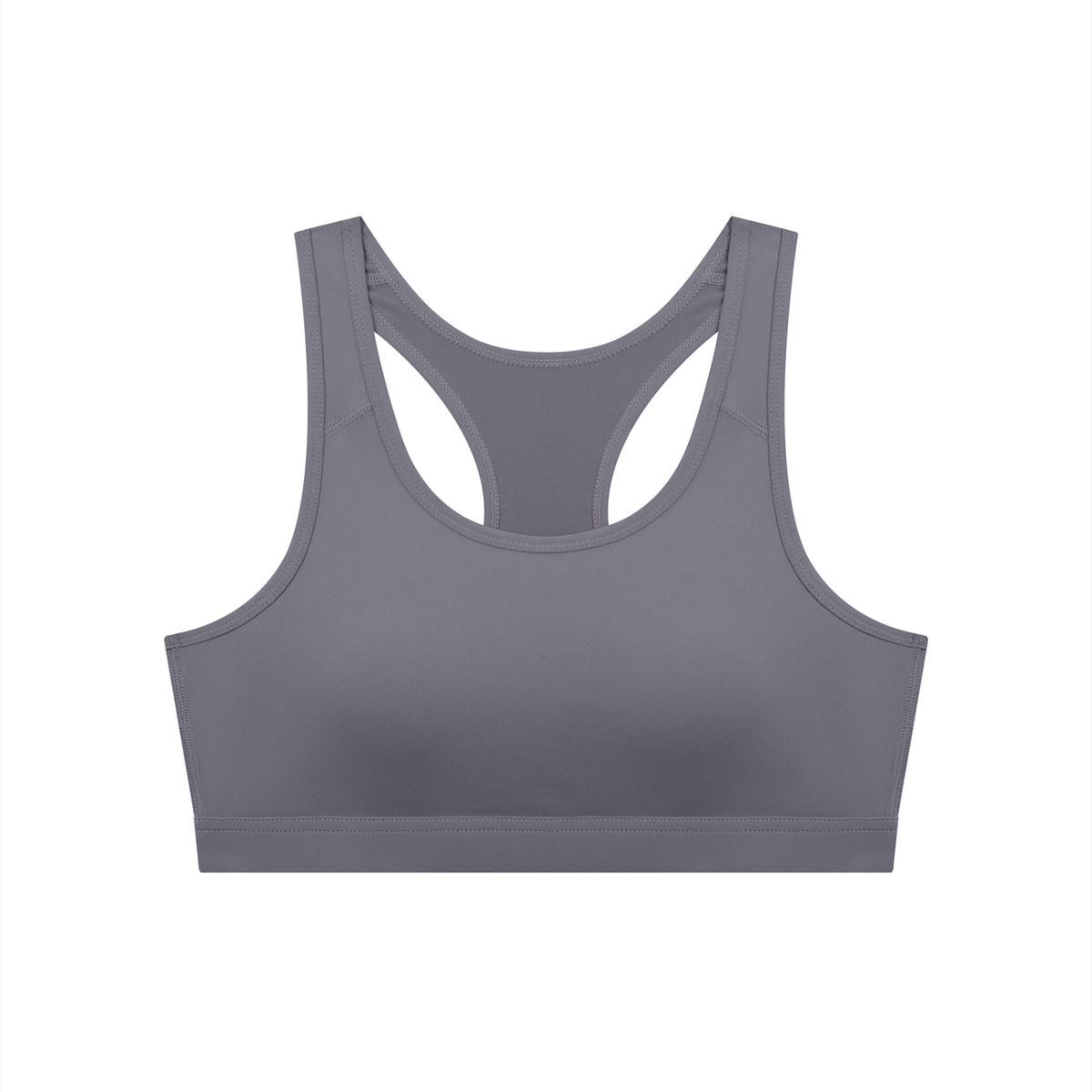 Black Women's Cropped Sports Bra