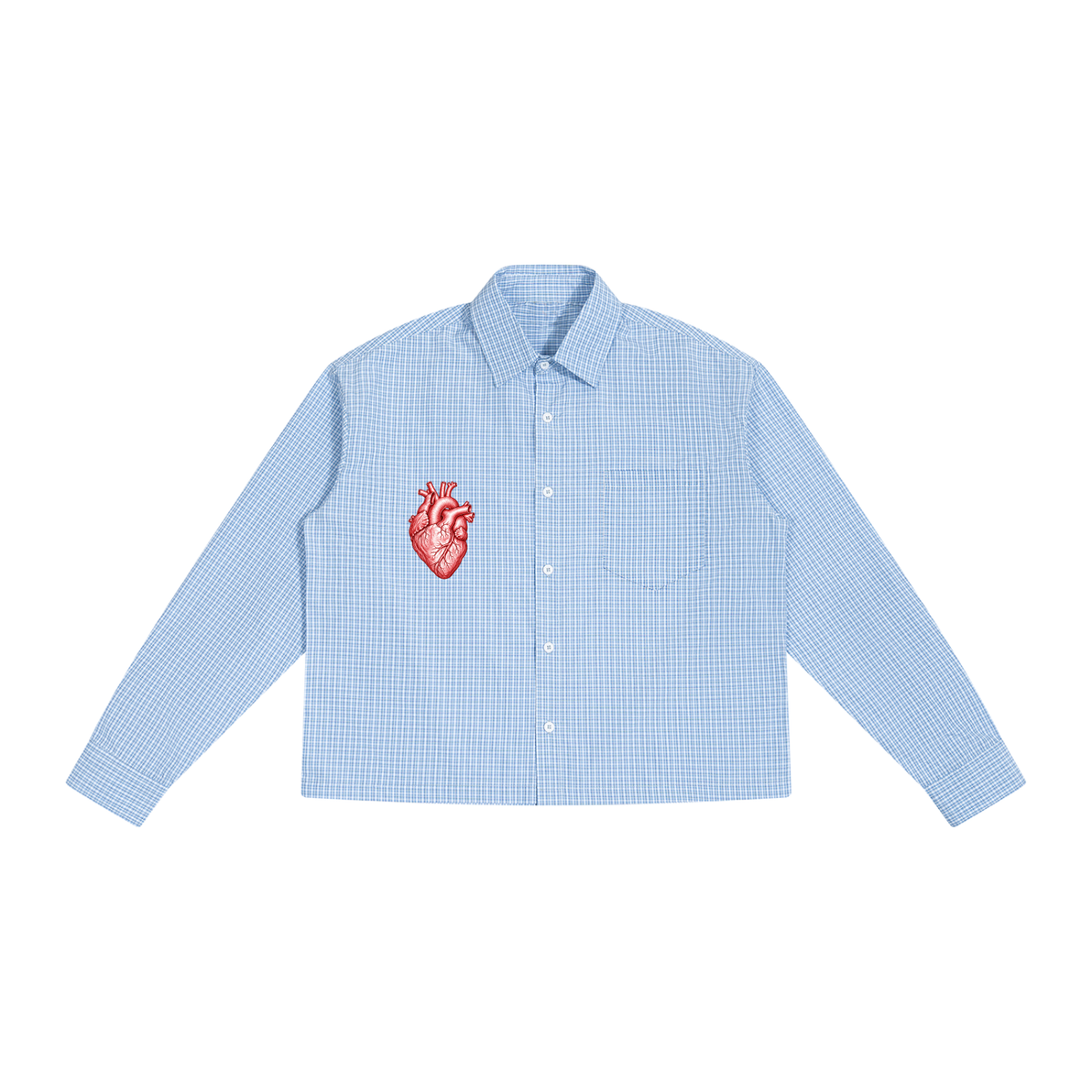 Loverboy Unisex Boxy Plaid Long Sleeve Shirt