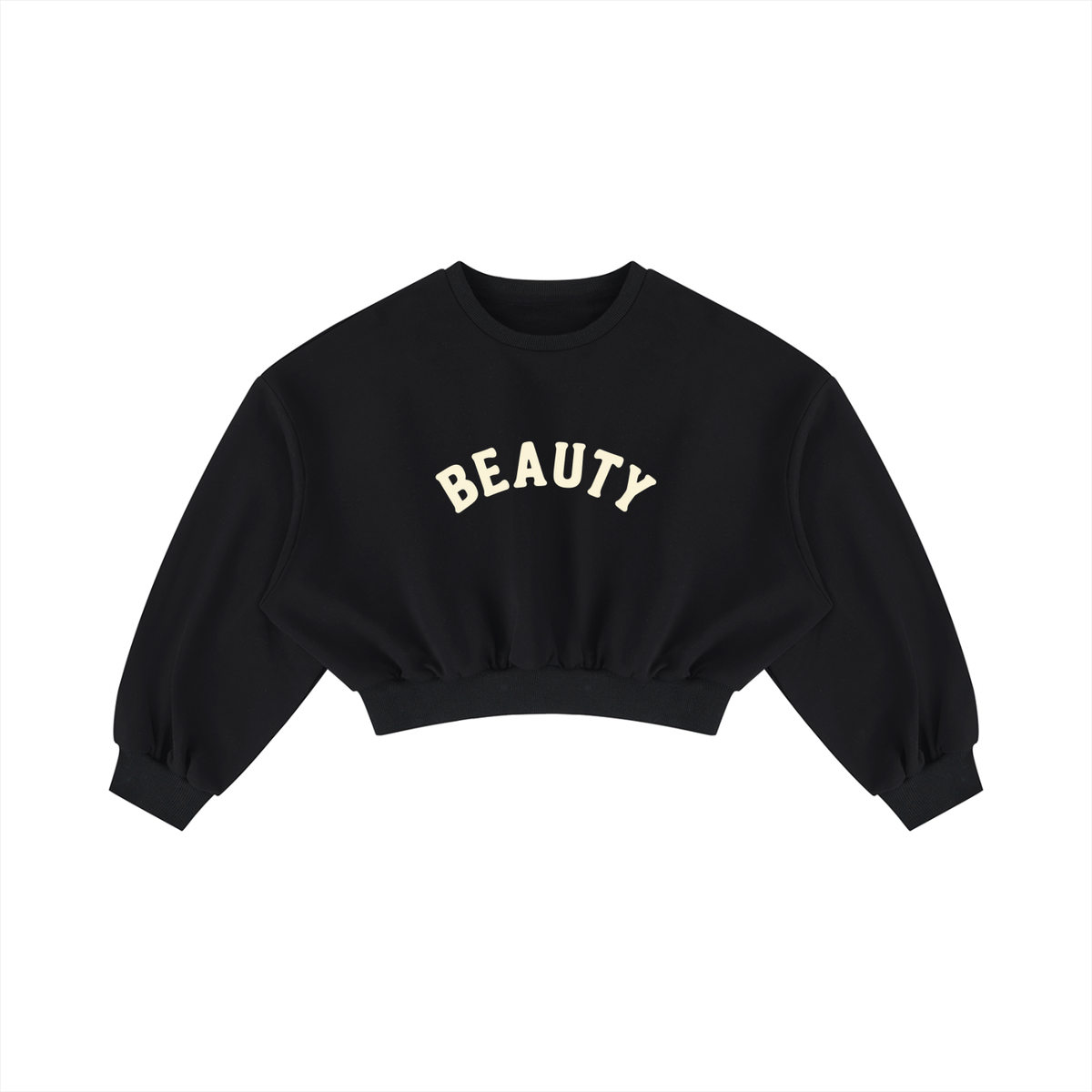 Beauty Women's Boxy Cropped Crewneck Sweatshirt