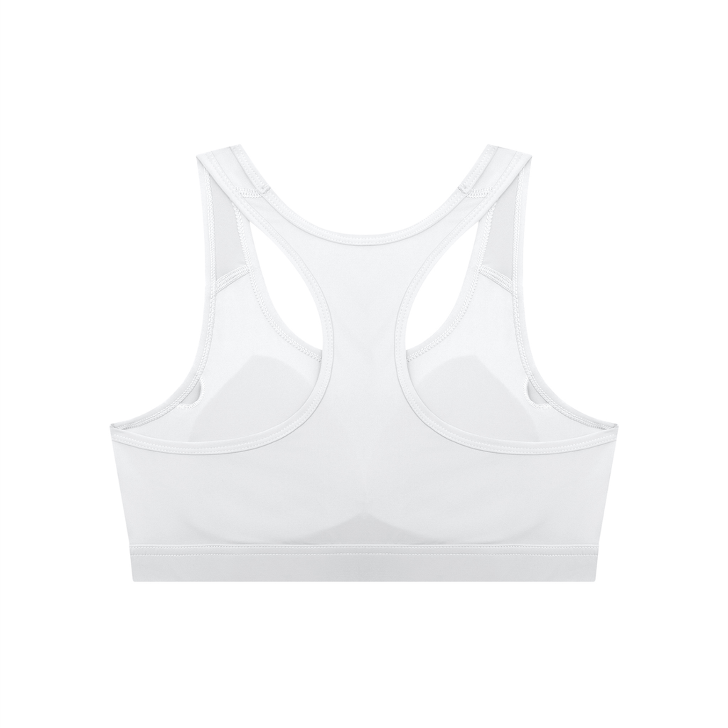 Black Women's Cropped Sports Bra