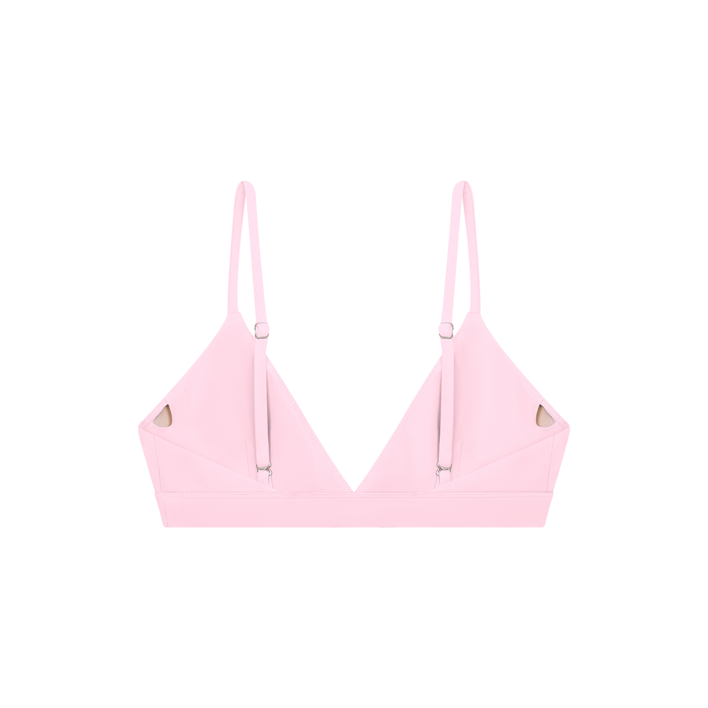 Beige Women’s Cropped V-Neck Sports Bra