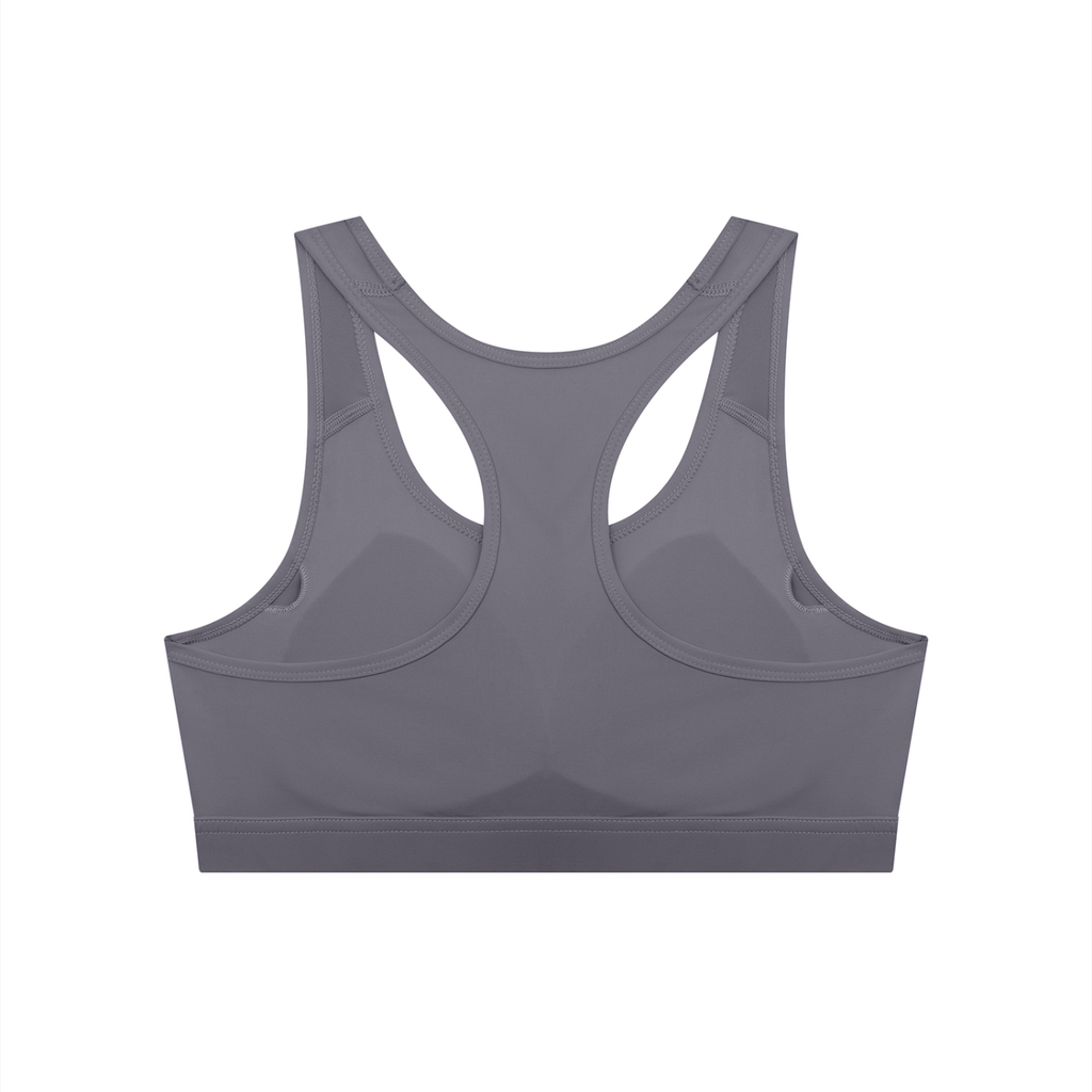 Black Women's Cropped Sports Bra