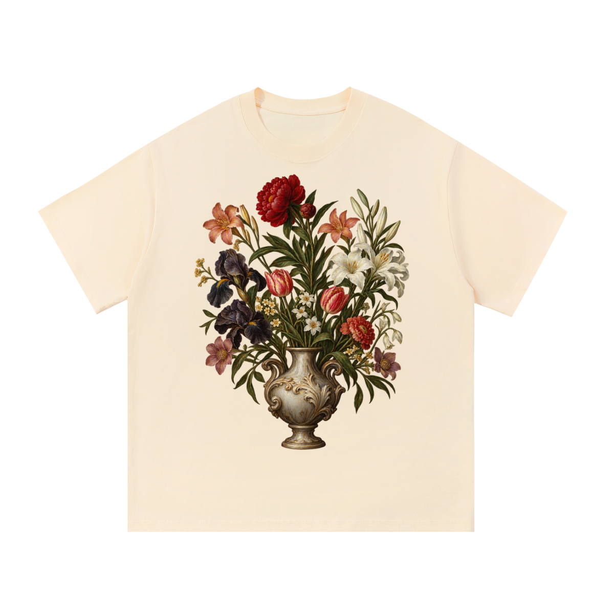 Baroque Floral Essential Cotton T-Shirt