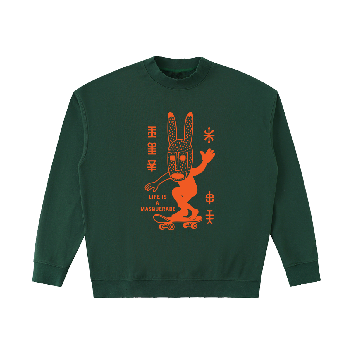 Dogon Rabbit Drop Shoulder Crewneck Sweatshirt