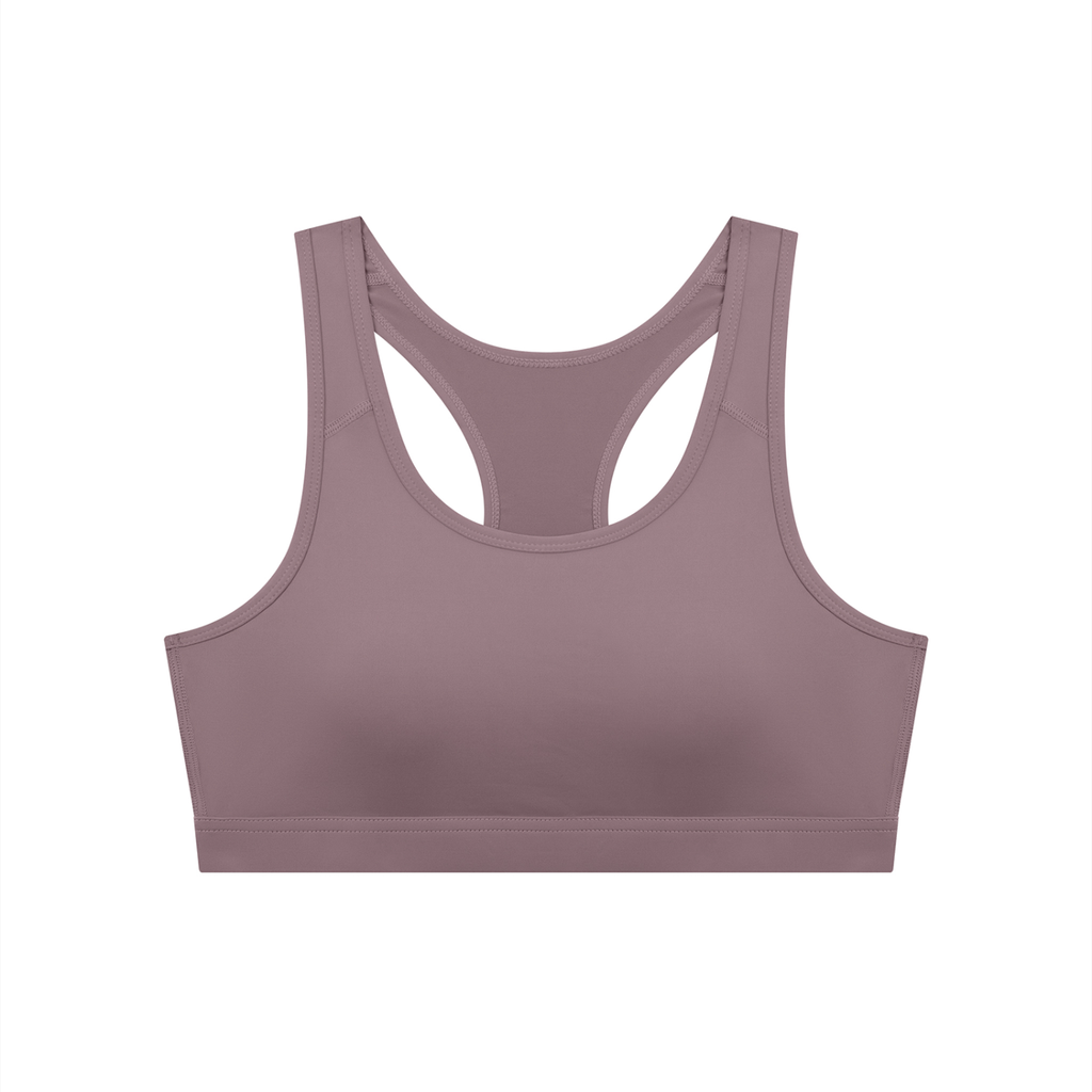 Black Women's Cropped Sports Bra