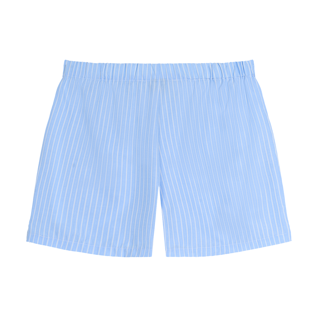 Striped Elastic Waist Shorts