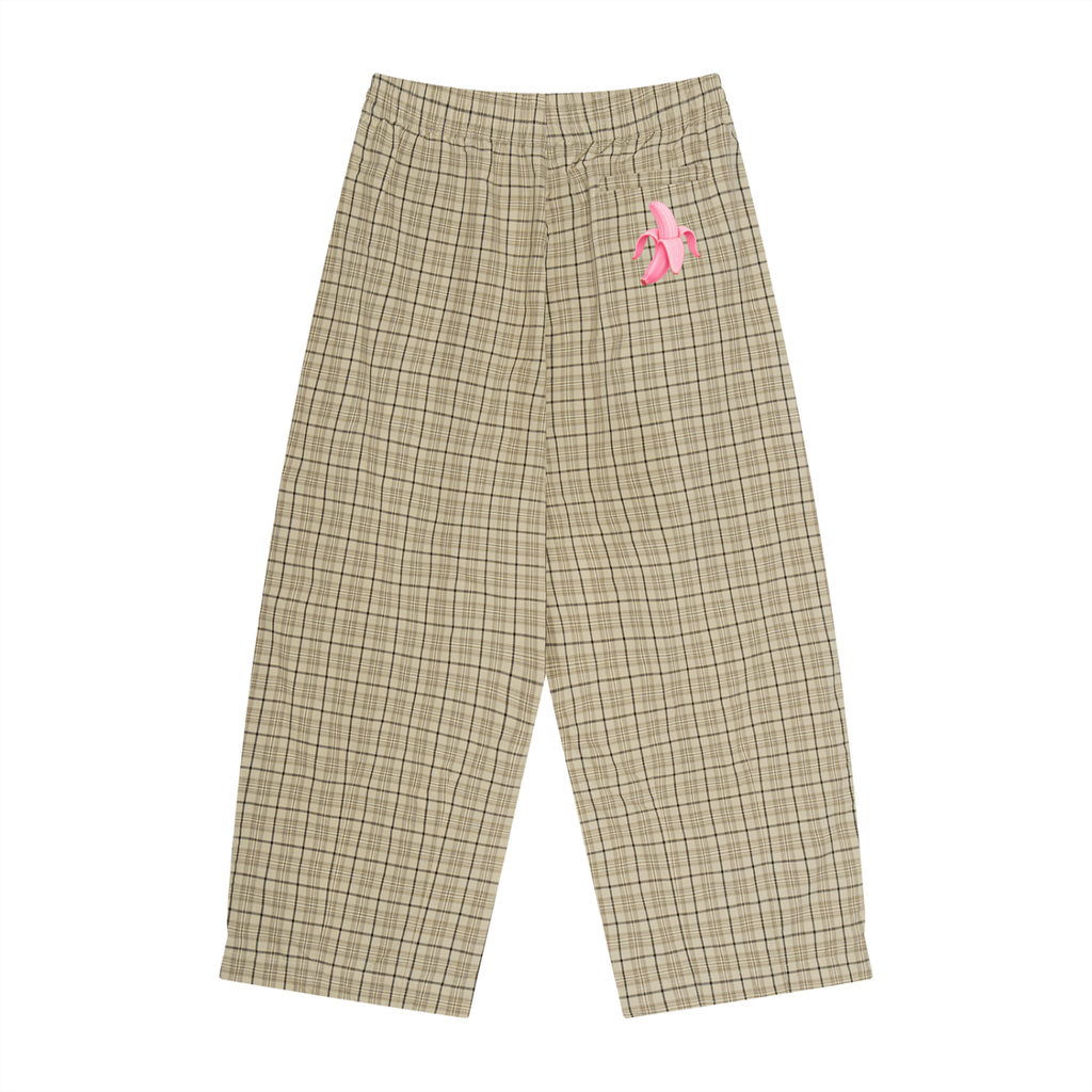 Unisex Plaid Wide Leg Pants