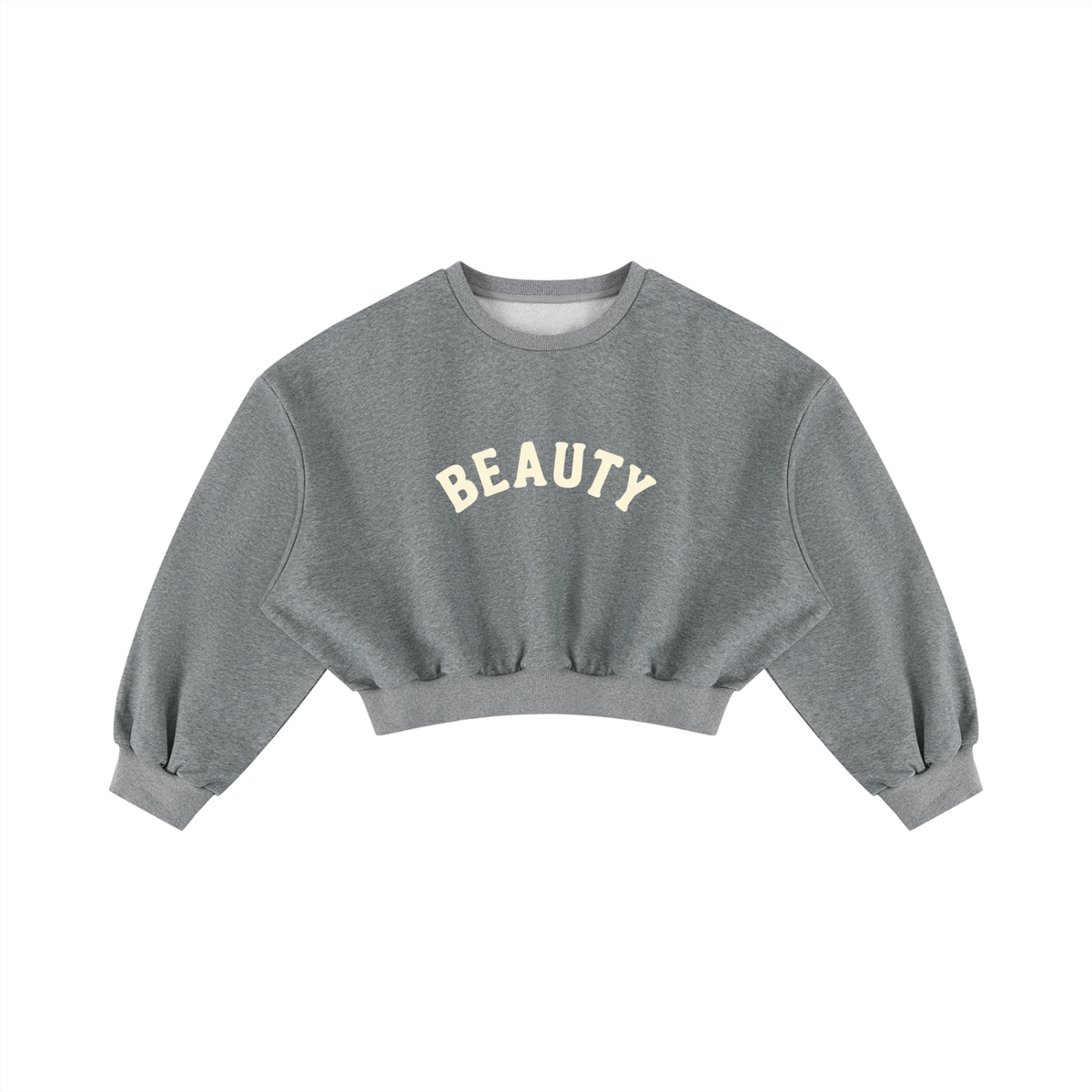 Beauty Women's Boxy Cropped Crewneck Sweatshirt
