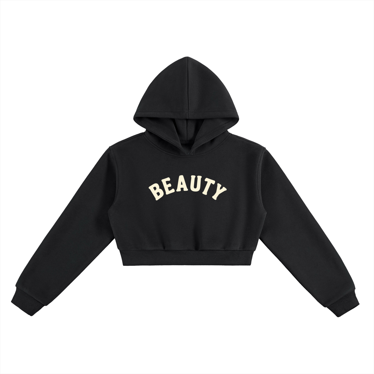 Purple Beauty Essential Cropped Hoodie