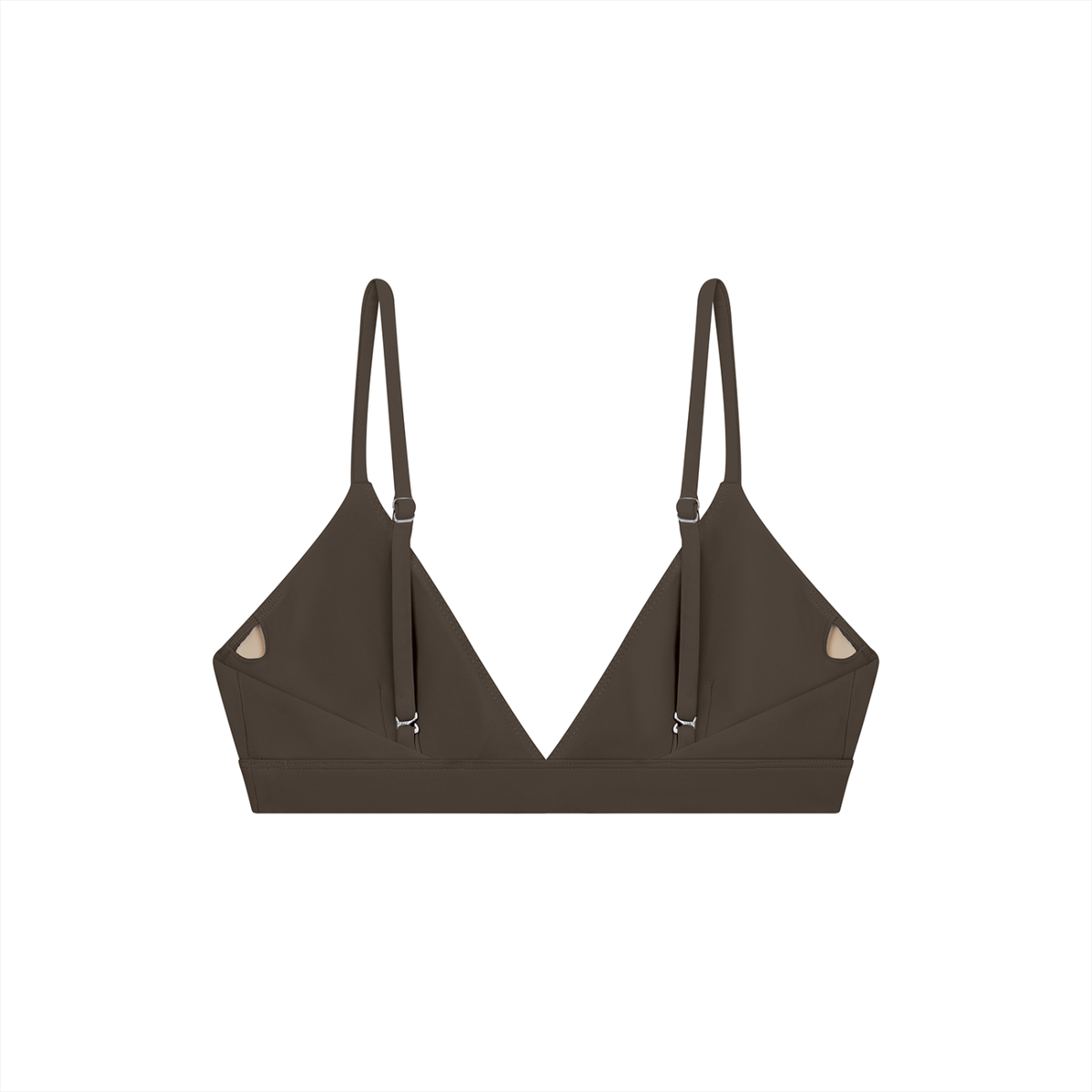 Brown Women’s Cropped V-Neck Sports Bra