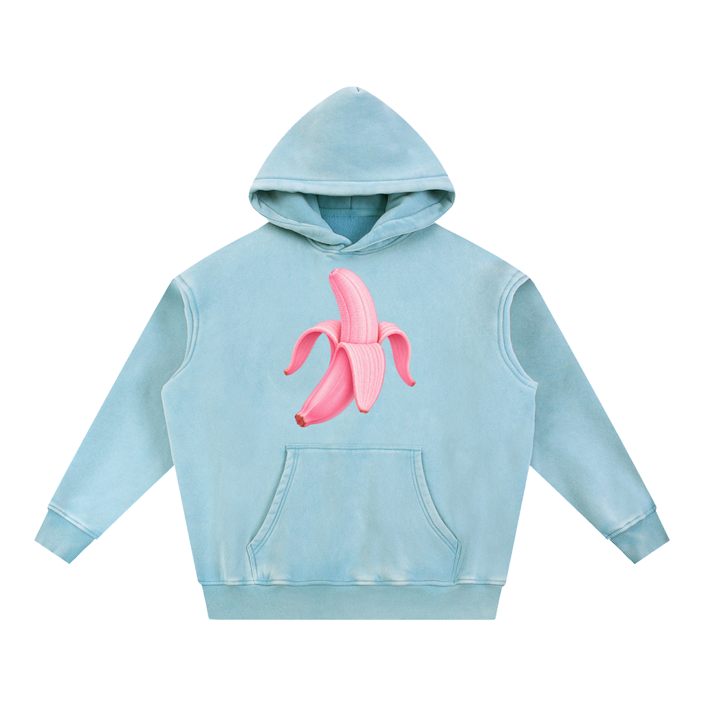 Snow Wash Fleece Oversize Hoodie