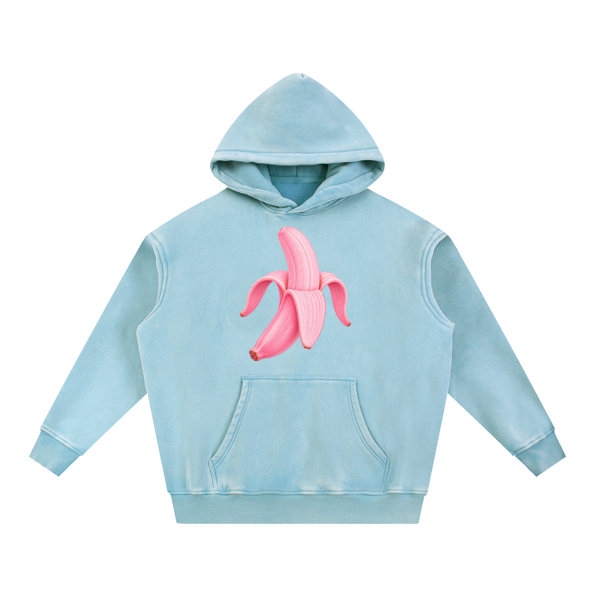 Snow Wash Fleece Oversize Hoodie