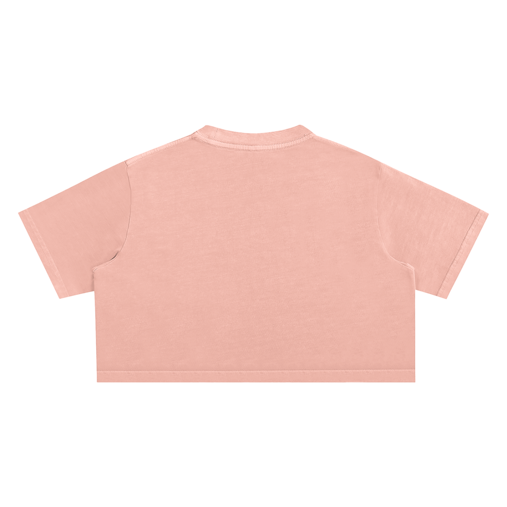 Classic Black Divine Snow Washed Crop Top