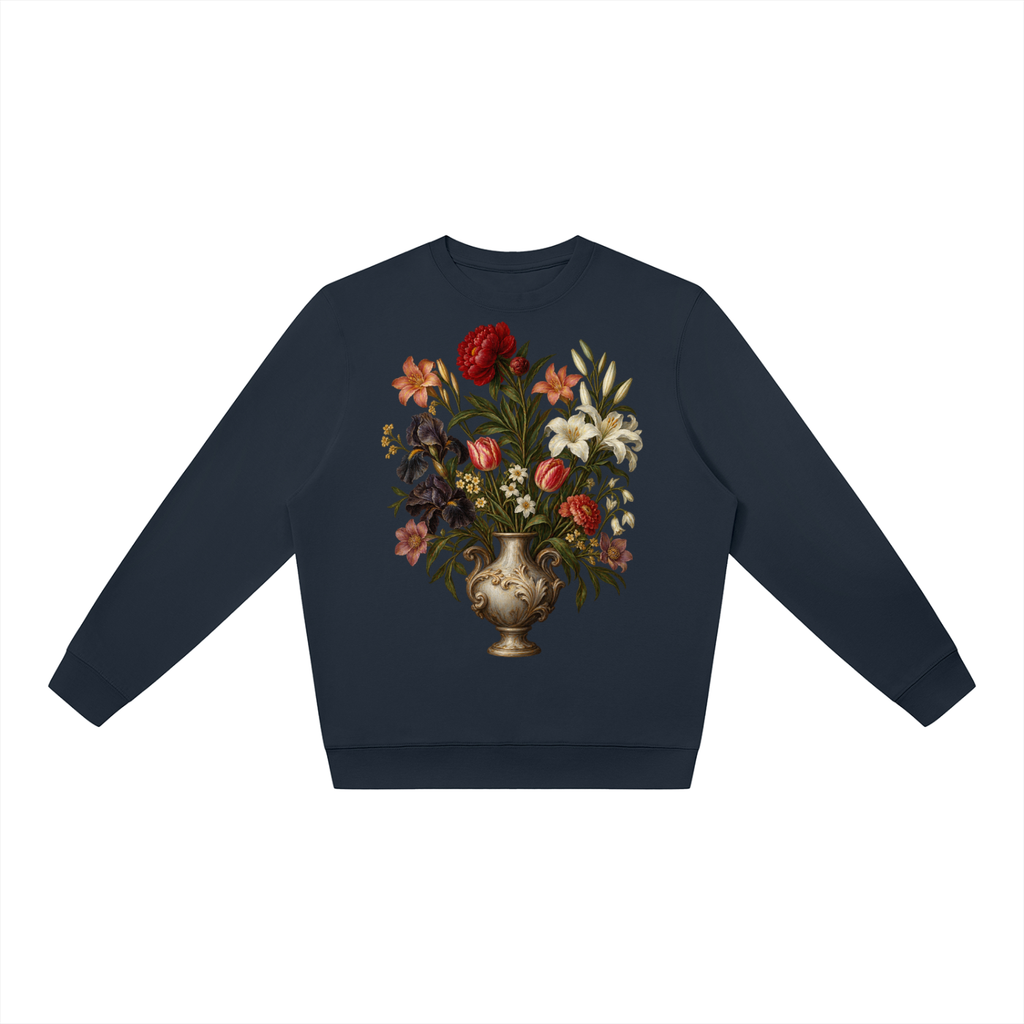 Navy Blue Unisex Oversized Crewneck Sweatshirt