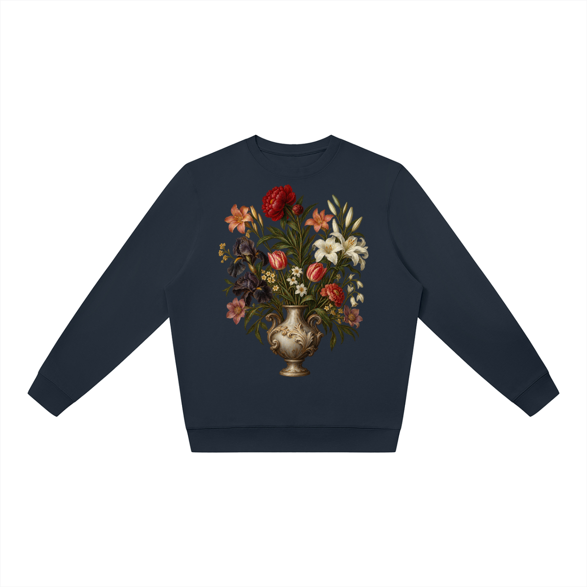 Navy Blue Unisex Oversized Crewneck Sweatshirt