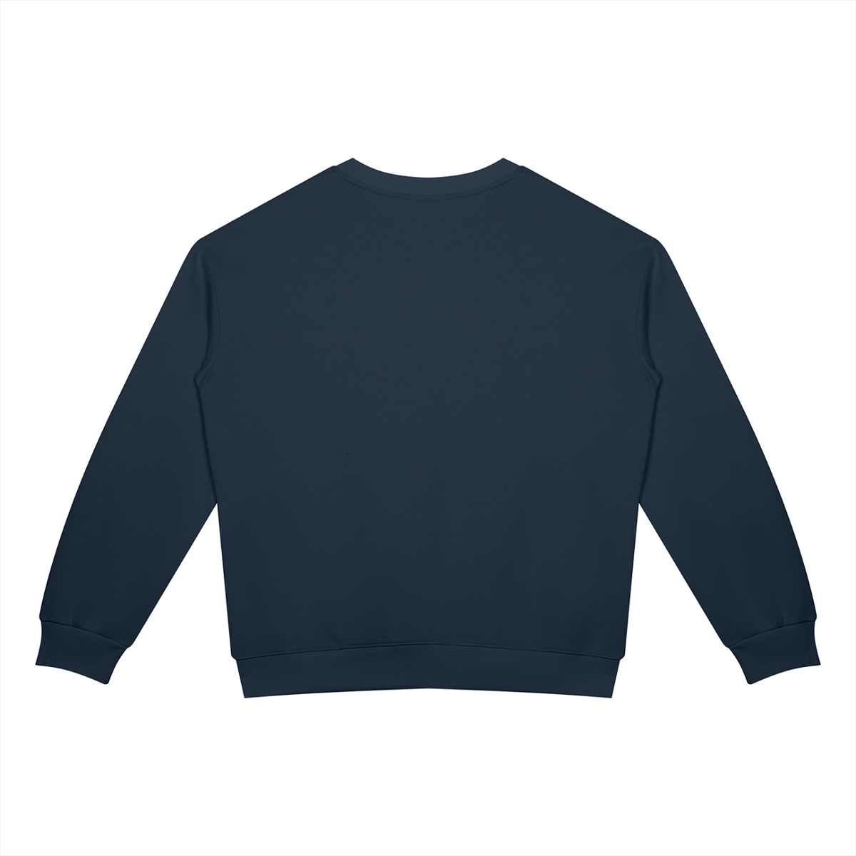 Navy Blue Lucky Unisex Drop Shoulder Crewneck Sweatshirt