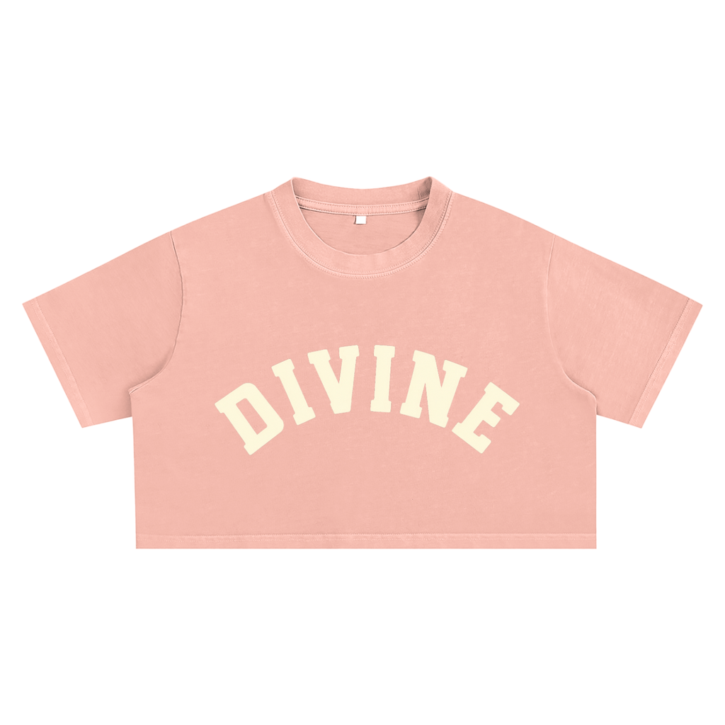 Divine Snow Washed Crop Top