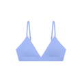 Purple Women’s Cropped V-Neck Sports Bra