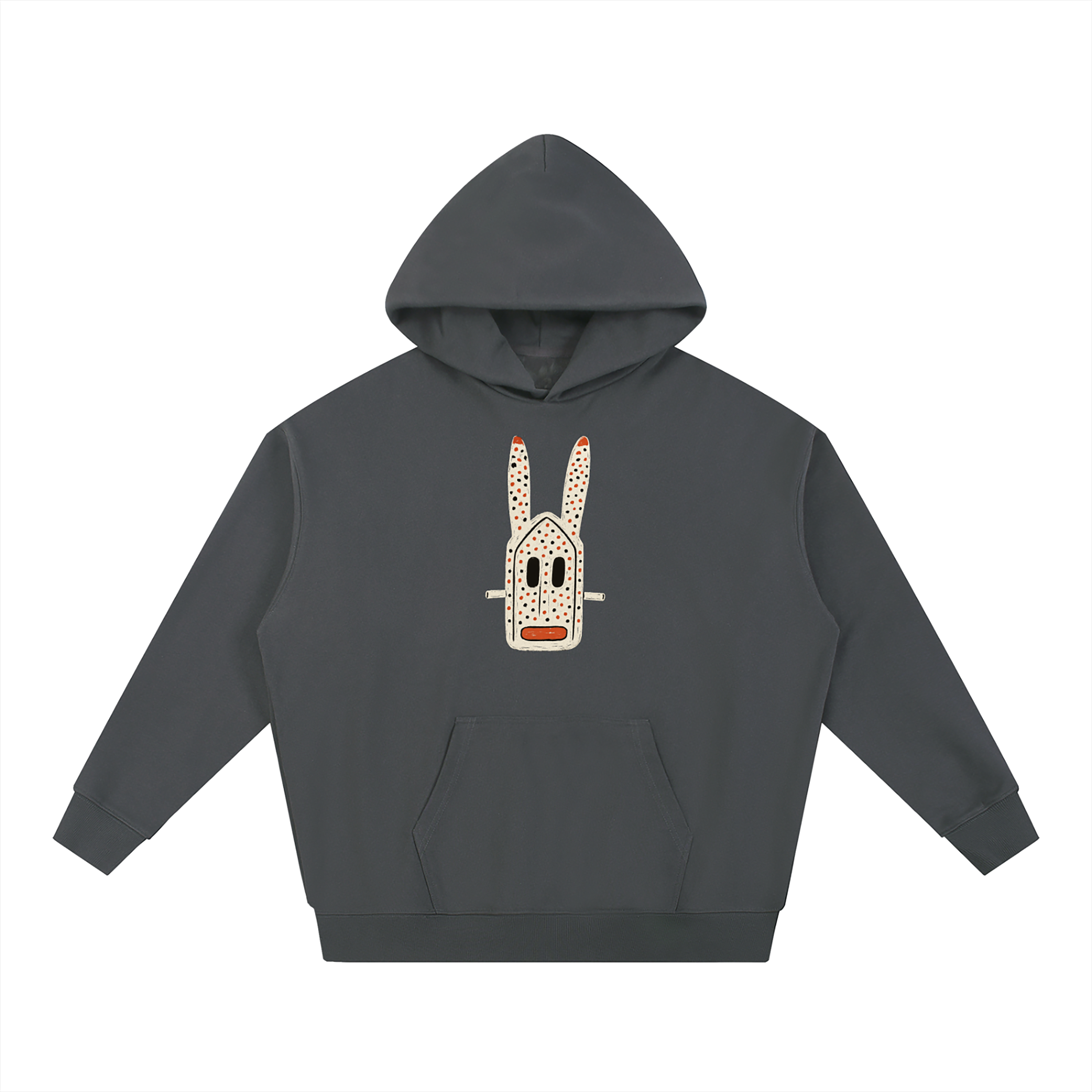 Dogon Rabbit Heavyweight Hoodie | Dark Ash