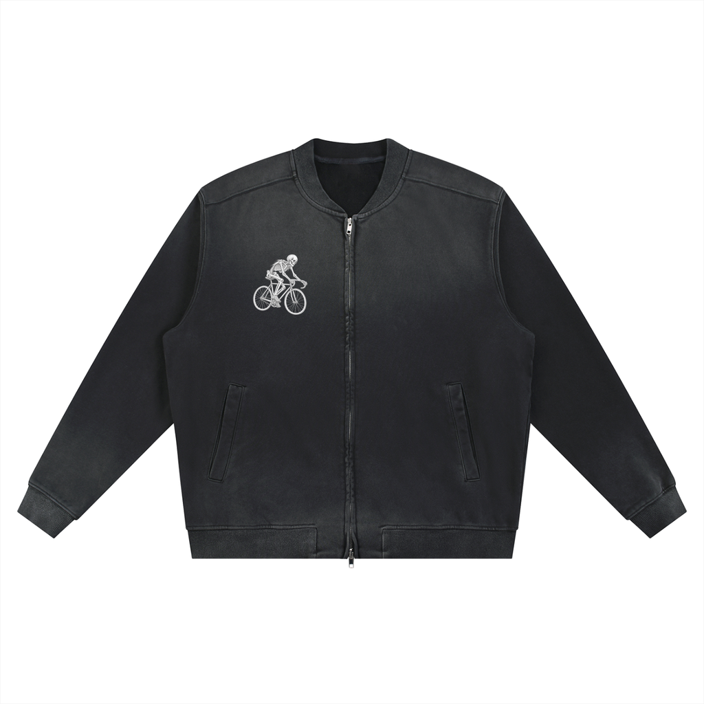 Fixie Sun Fade Heavyweight Baseball Jacket