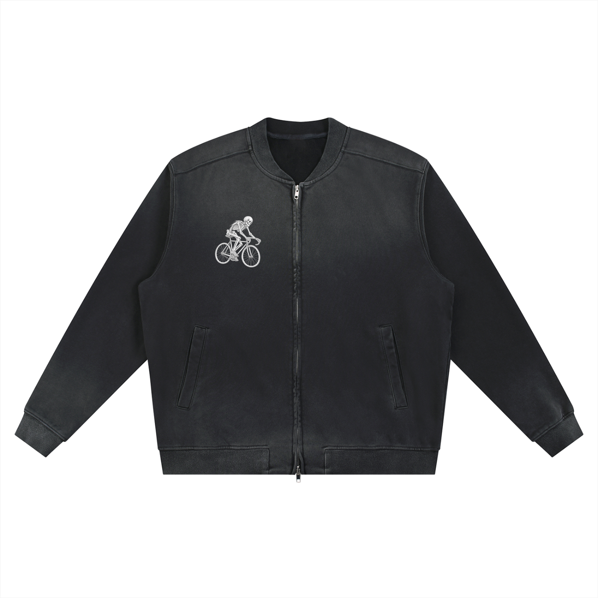 Fixie Sun Fade Heavyweight Baseball Jacket