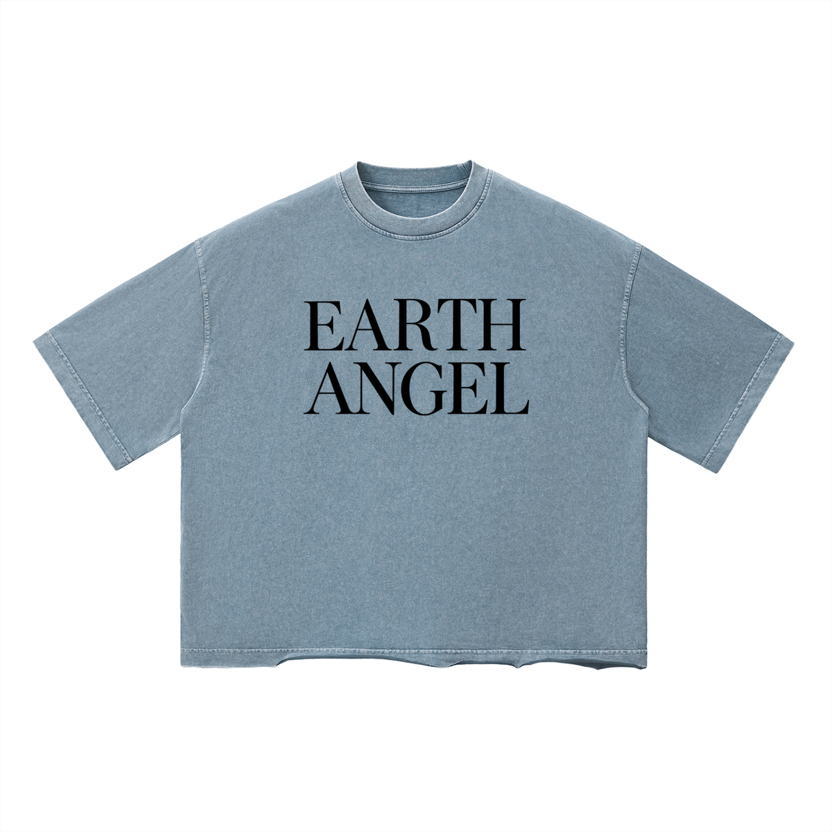 White Earth Angel Unisex Vintage Wash Boxy T-Shirt