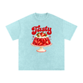 Tasty Snow Washed Oversized Cotton T-Shirt