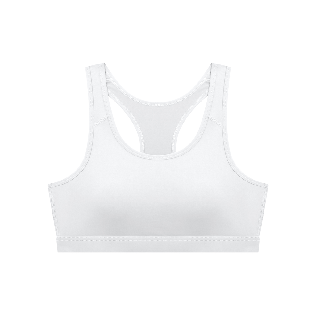 Black Women's Cropped Sports Bra