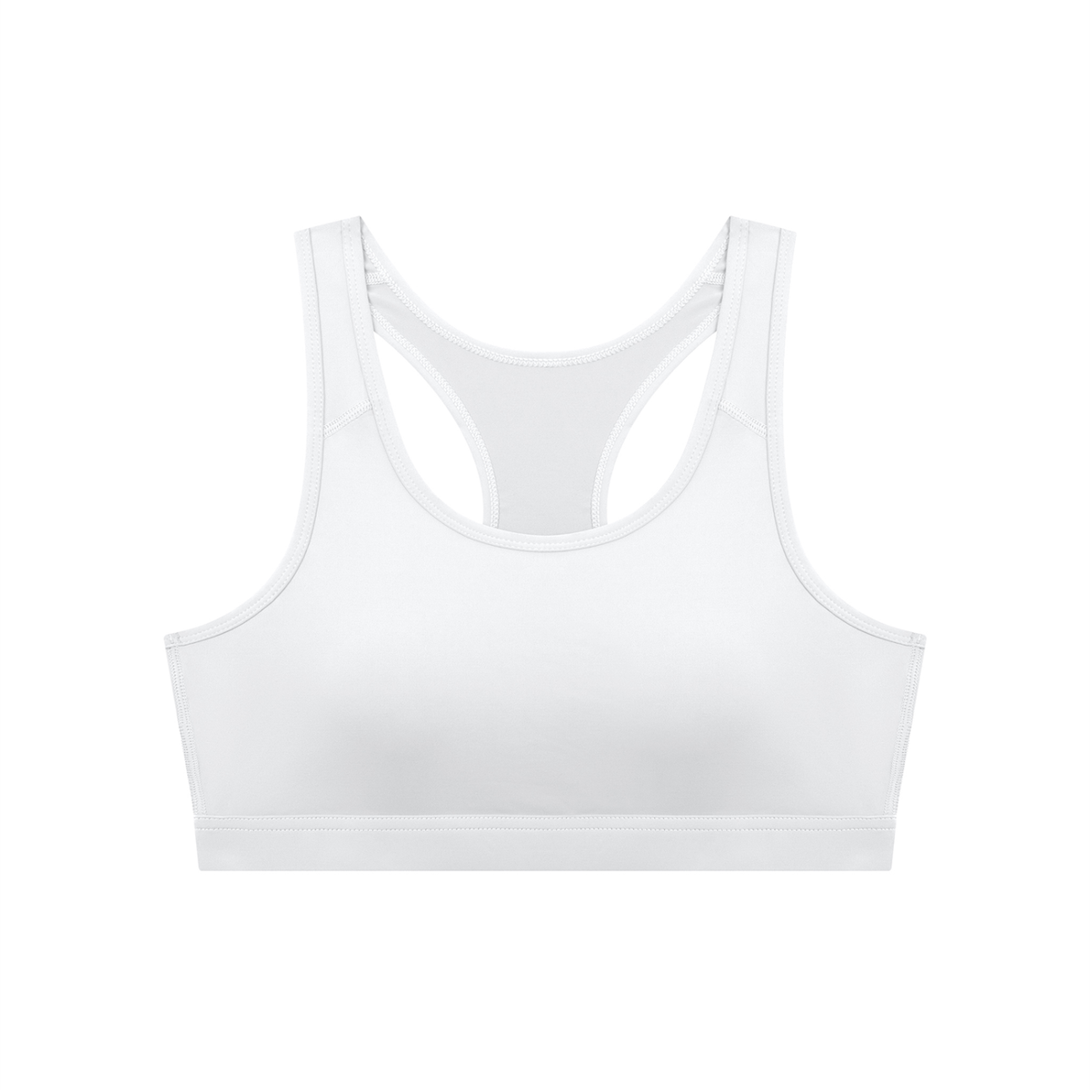 Black Women's Cropped Sports Bra