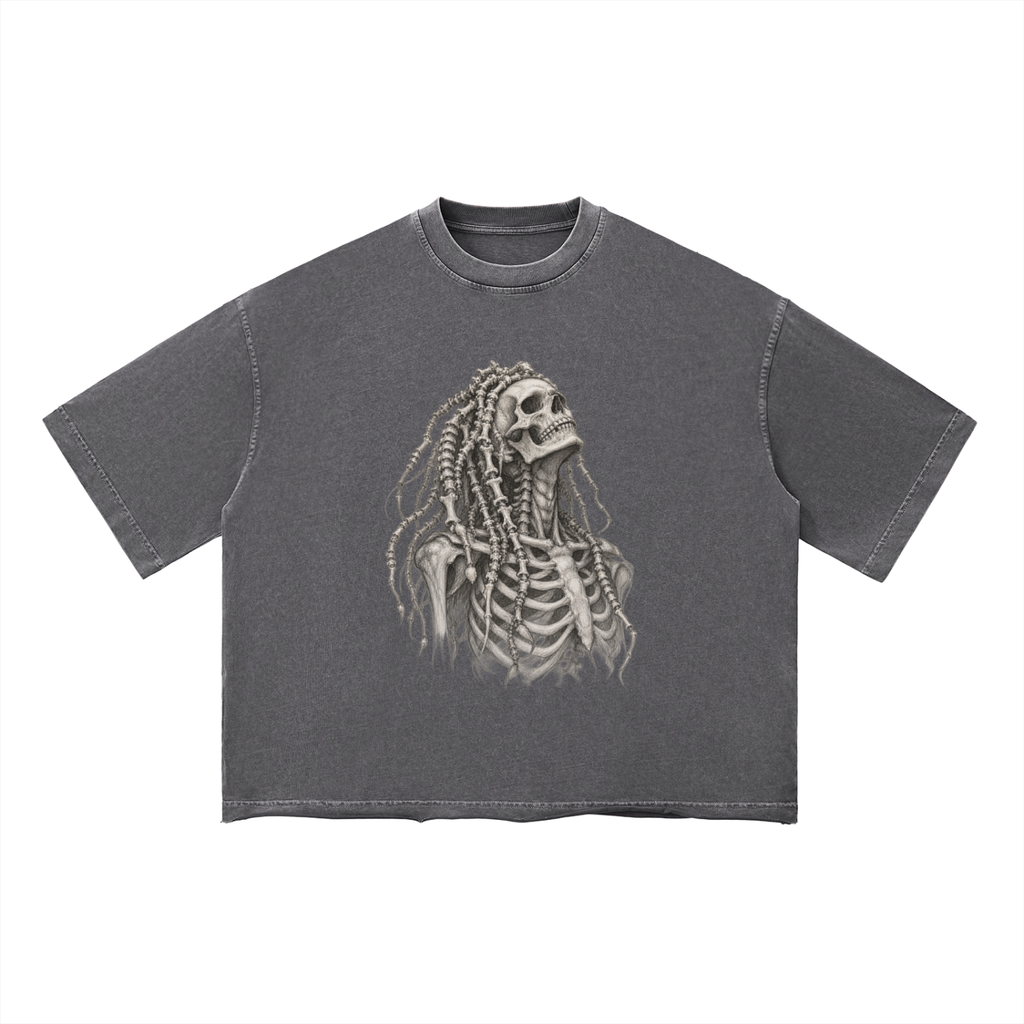 Charcoal Gray DK Magic Unisex Vintage Wash Boxy T-Shirt