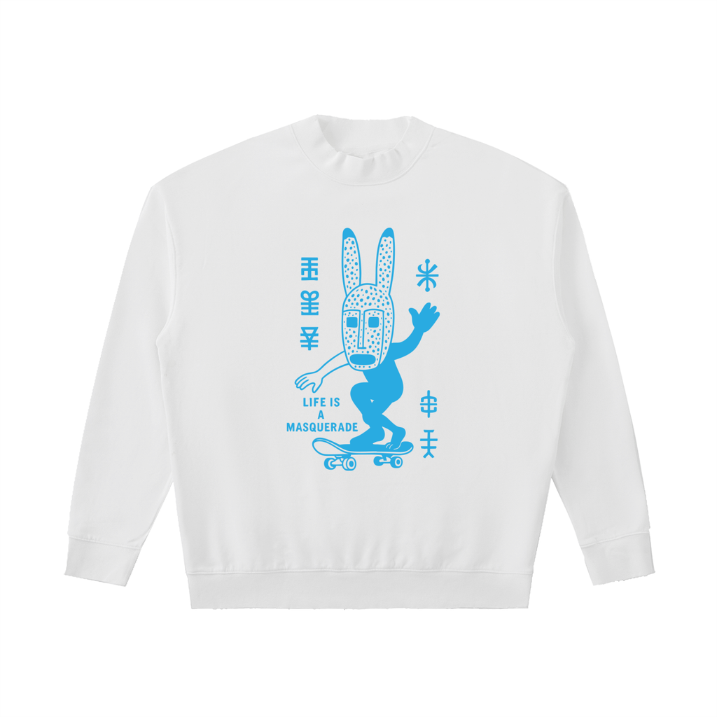 Dogon Rabbit Drop Shoulder Crewneck Sweatshirt