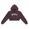Purple Beauty Essential Cropped Hoodie