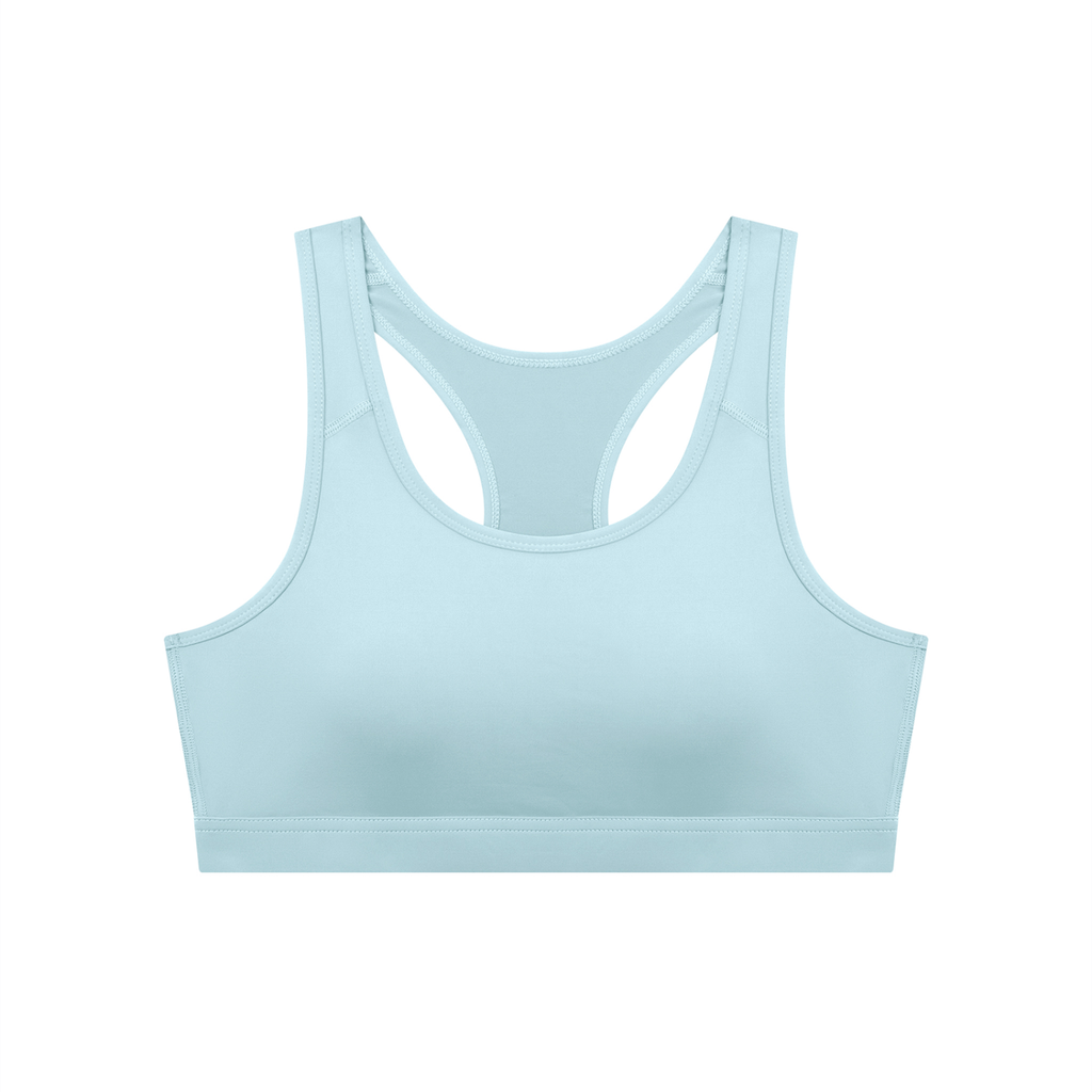 Black Women's Cropped Sports Bra