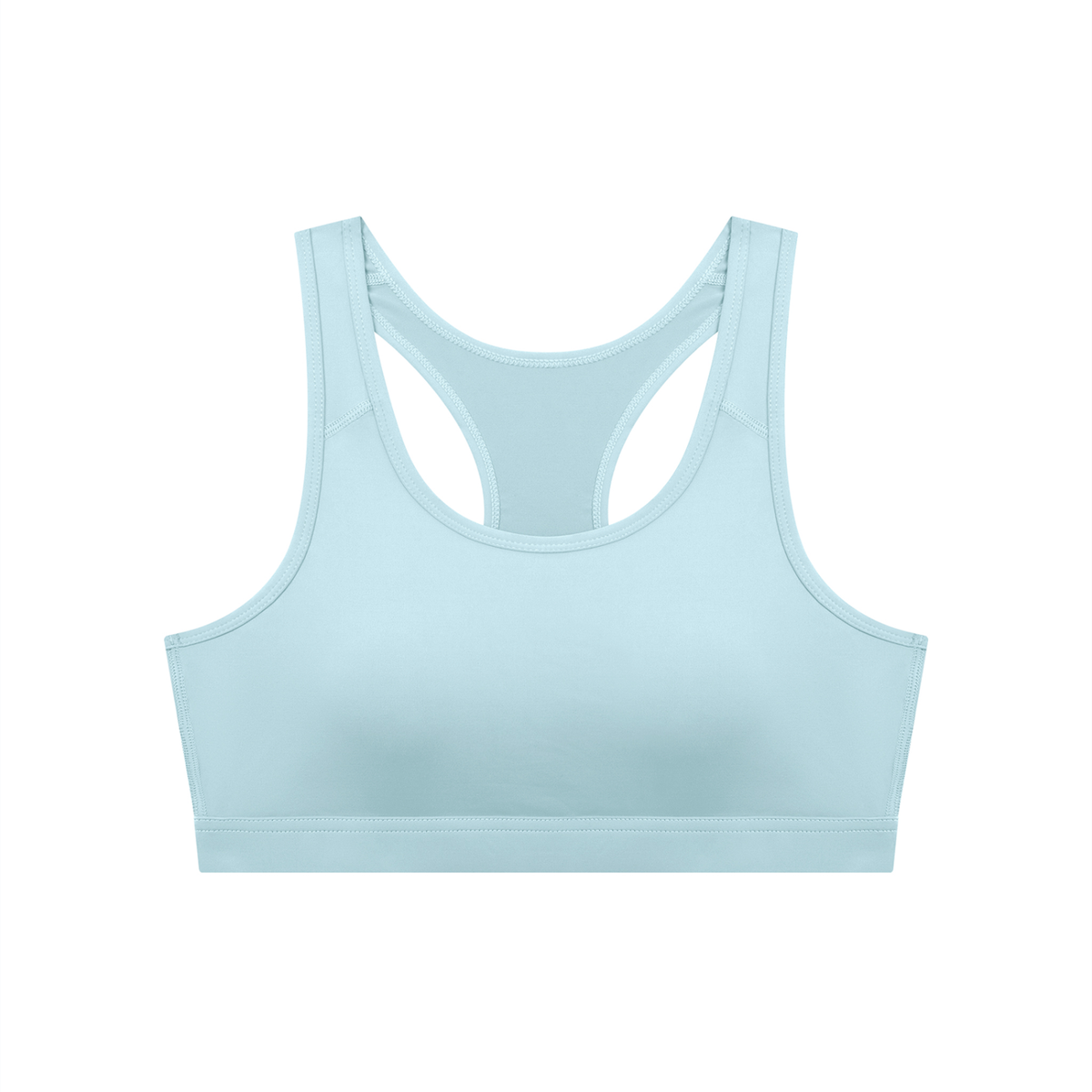 Black Women's Cropped Sports Bra