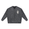 Sacred Vintage Washed Fleece Baseball Jacket