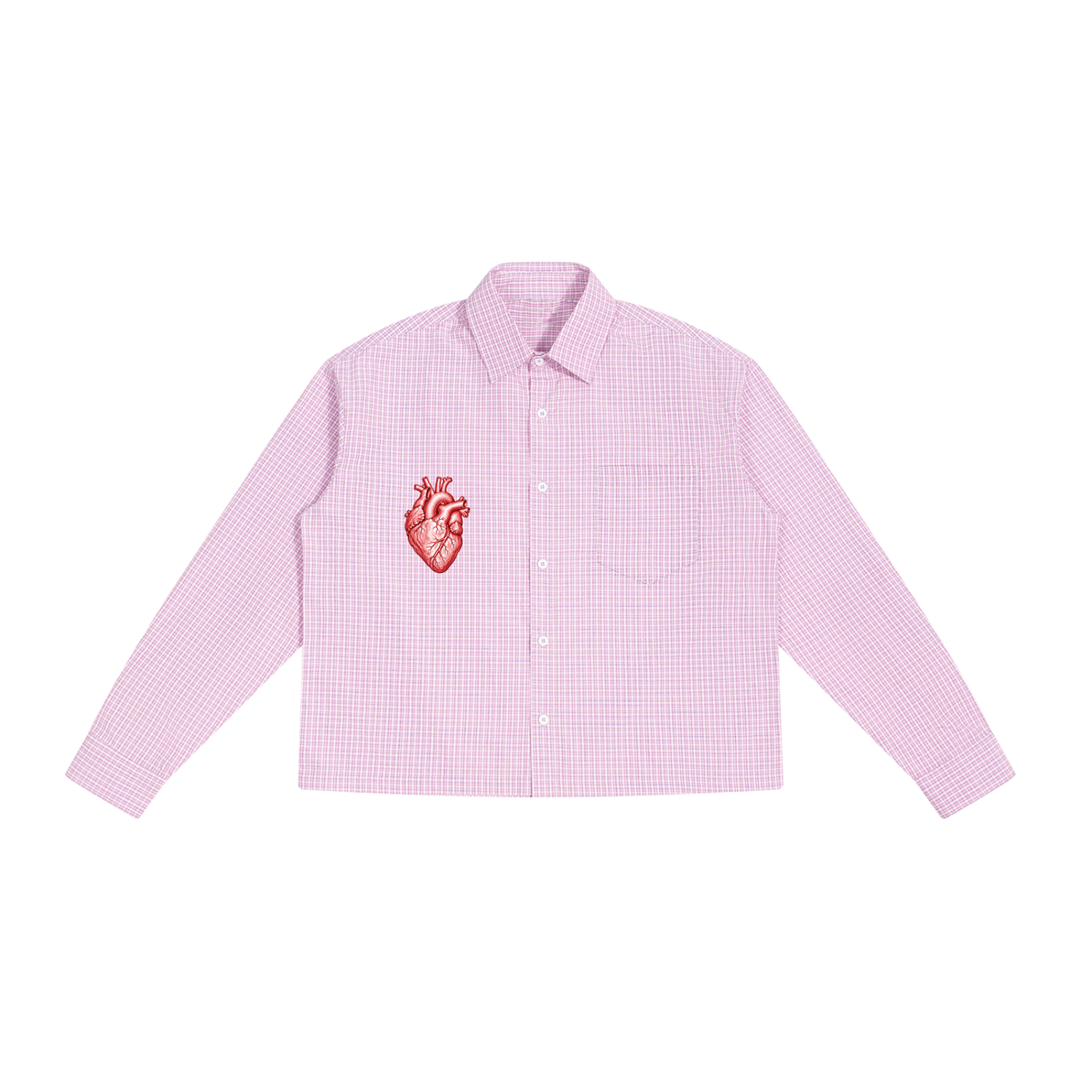 Loverboy Unisex Boxy Plaid Long Sleeve Shirt
