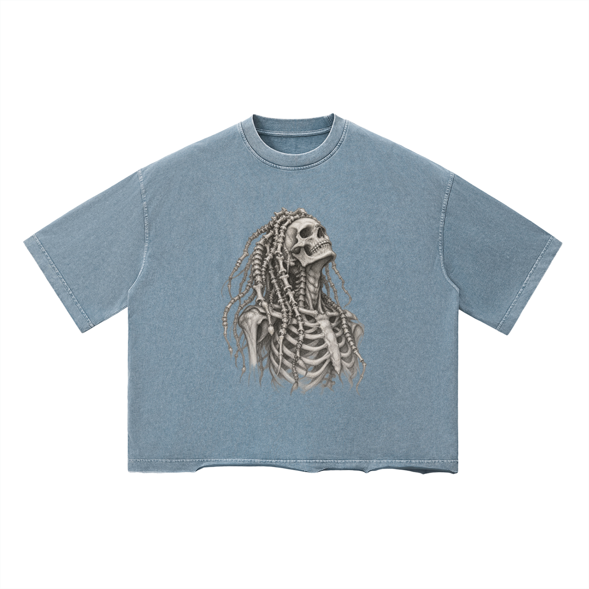 White DK Magic Unisex Vintage Wash Boxy T-Shirt