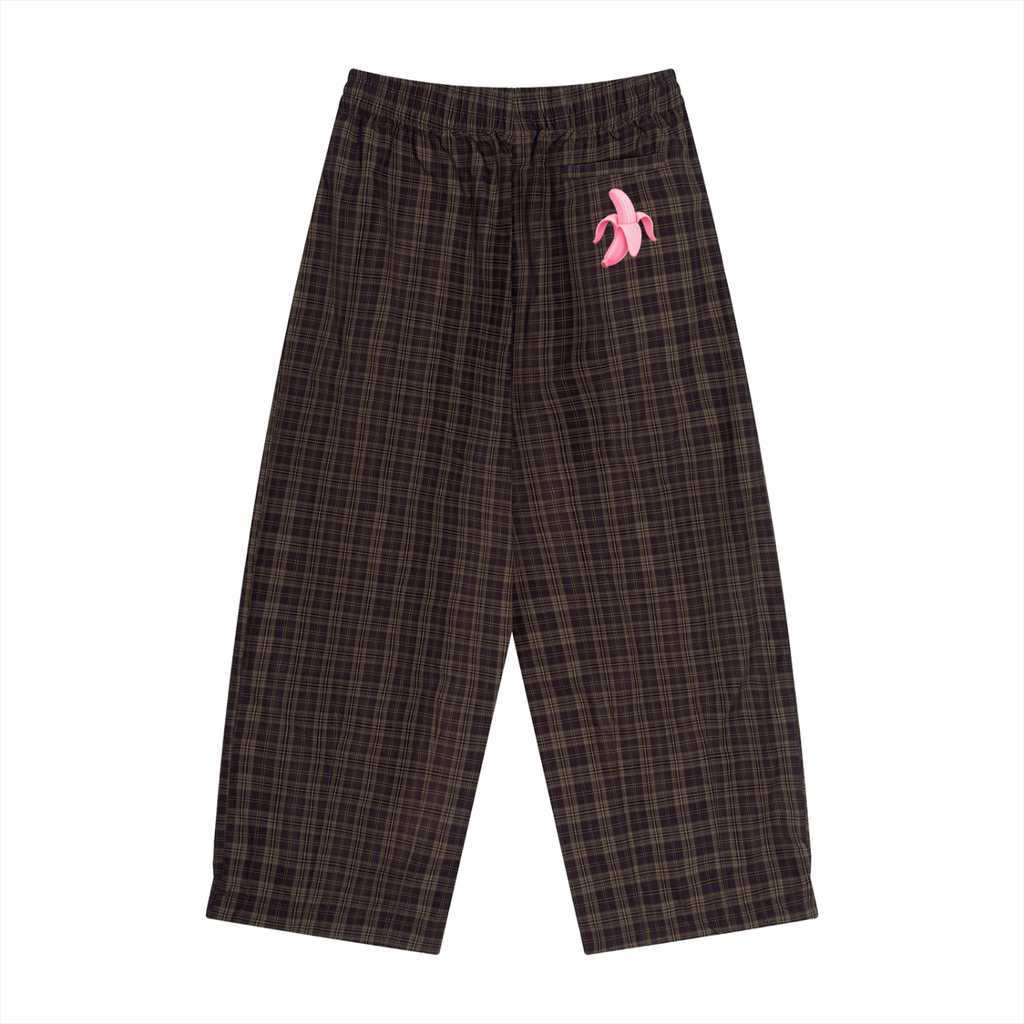Unisex Plaid Wide Leg Pants