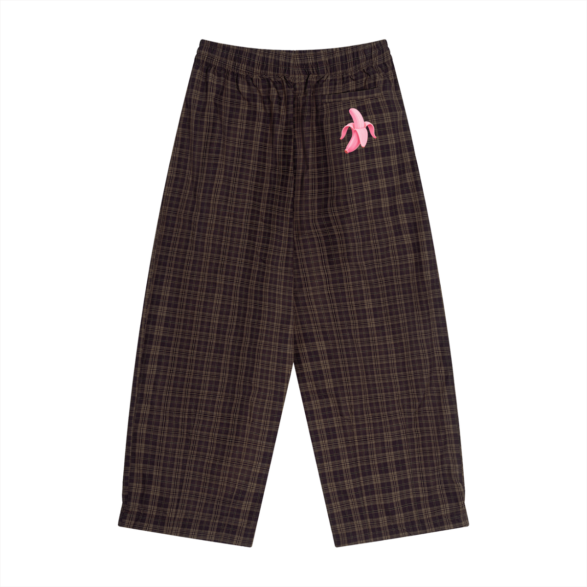 Unisex Plaid Wide Leg Pants