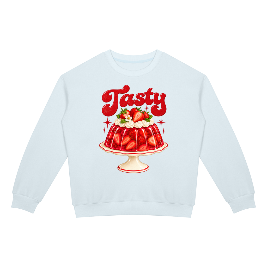 Tasty Unisex Drop Shoulder Crewneck Sweatshirt