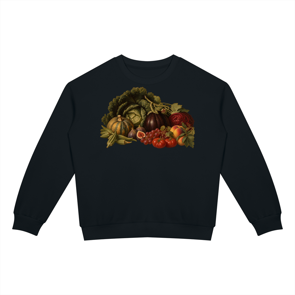 Blackish Green Unisex Drop Shoulder Crewneck Sweatshirt