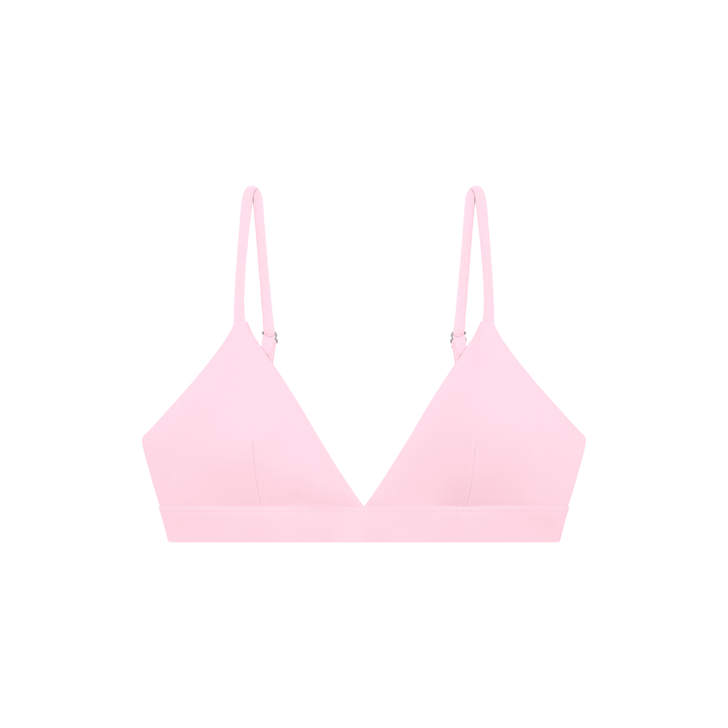 Beige Women’s Cropped V-Neck Sports Bra