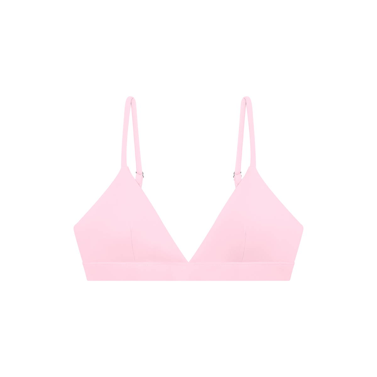 Light Pink Women’s Cropped V-Neck Sports Bra