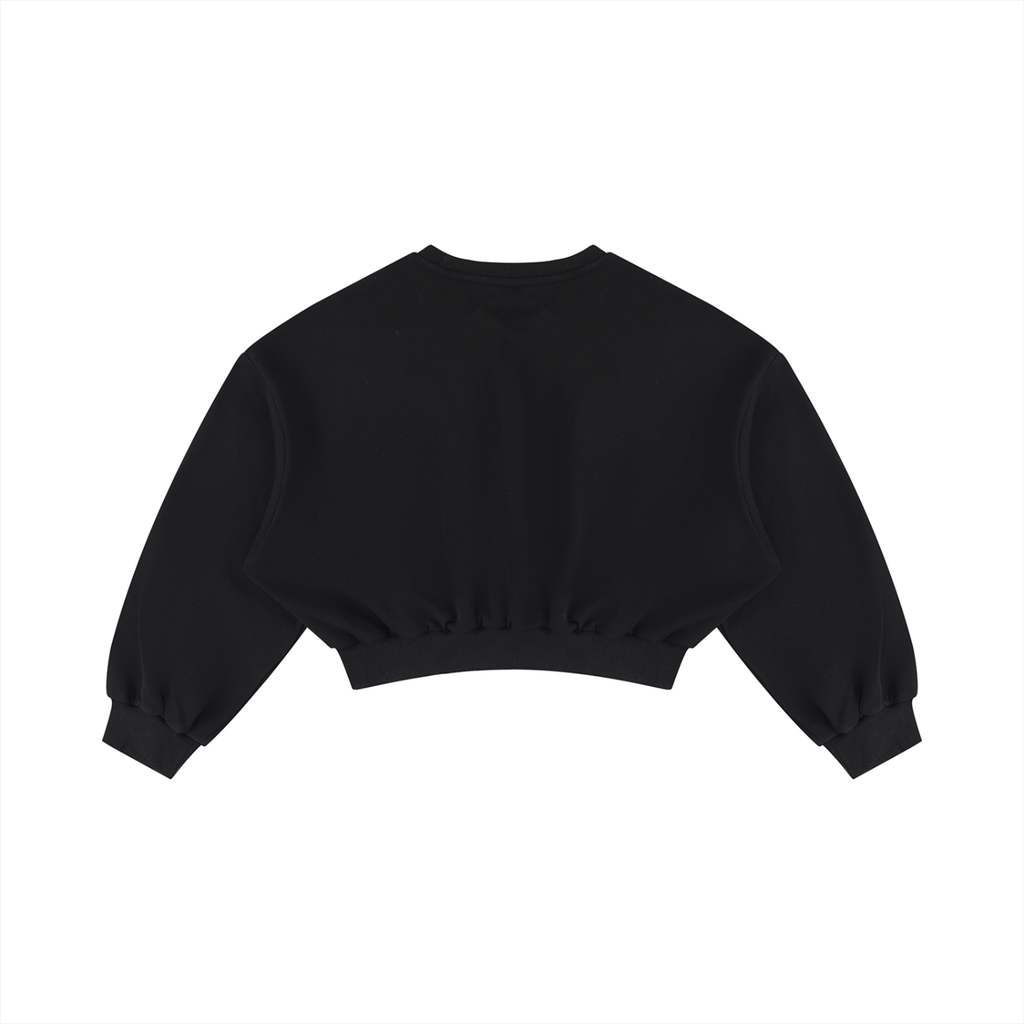 Black Beauty Women's Boxy Cropped Crewneck Sweatshirt