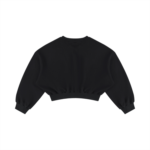 Black Beauty Women's Boxy Cropped Crewneck Sweatshirt