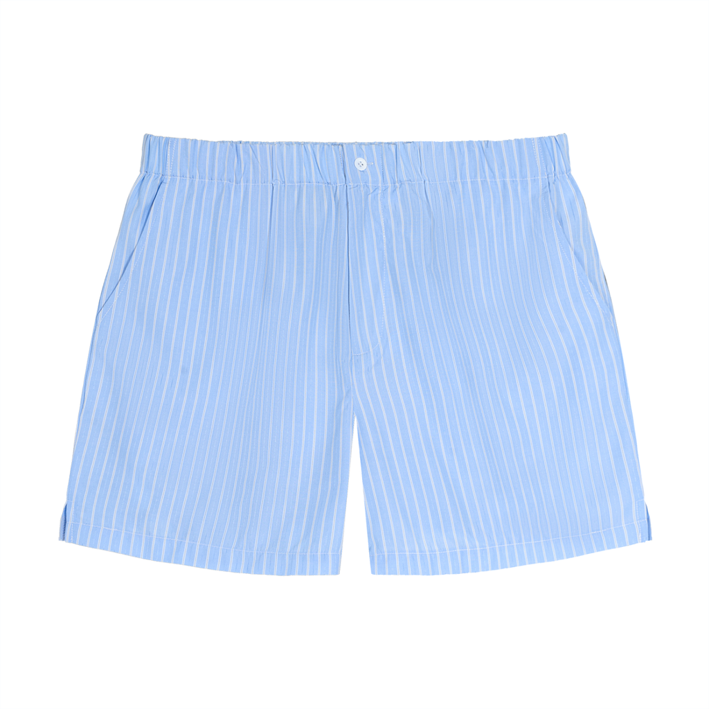 Striped Elastic Waist Shorts