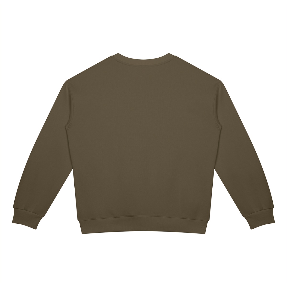 Black Unisex Drop Shoulder Crewneck Sweatshirt